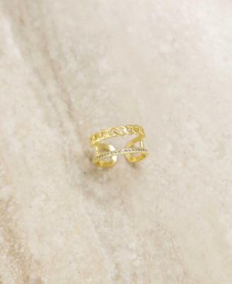 Wanderer Crystal and Gold - Tone Ring