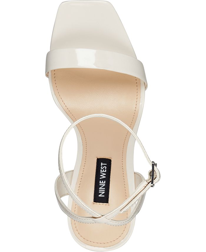 Nine West Women s Zadie Square Toe Stiletto Heel Dress Sandals
