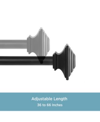 Mission 1" Premium Decorative Window Curtain Rod