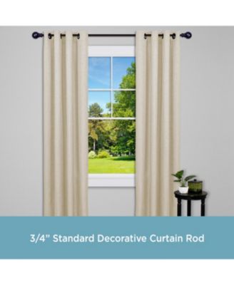 Bryce 3/4" Standard Decorative Window Curtain Rod
