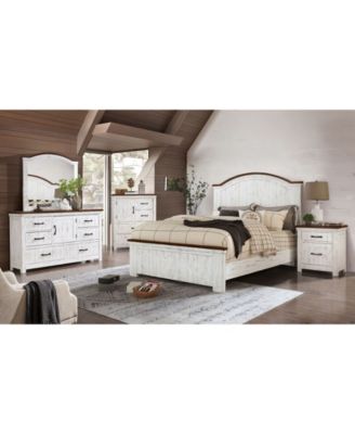 Willow Crest Distressed 3-Drawer Nightstand