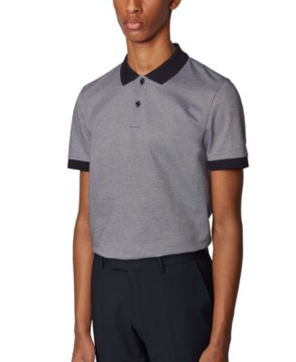 hugo boss dark blue polo shirt