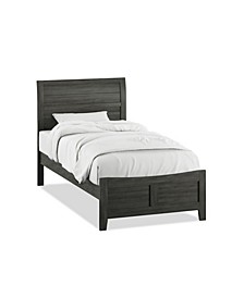 Sparta Sleigh Twin Bed with Headboard