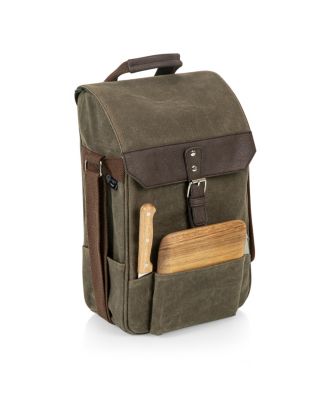 Legacy&reg; by Picnic Time  2 Bottle Insulated Wine & Cheese Cooler with Cheese Board, Knife & Corkscrew