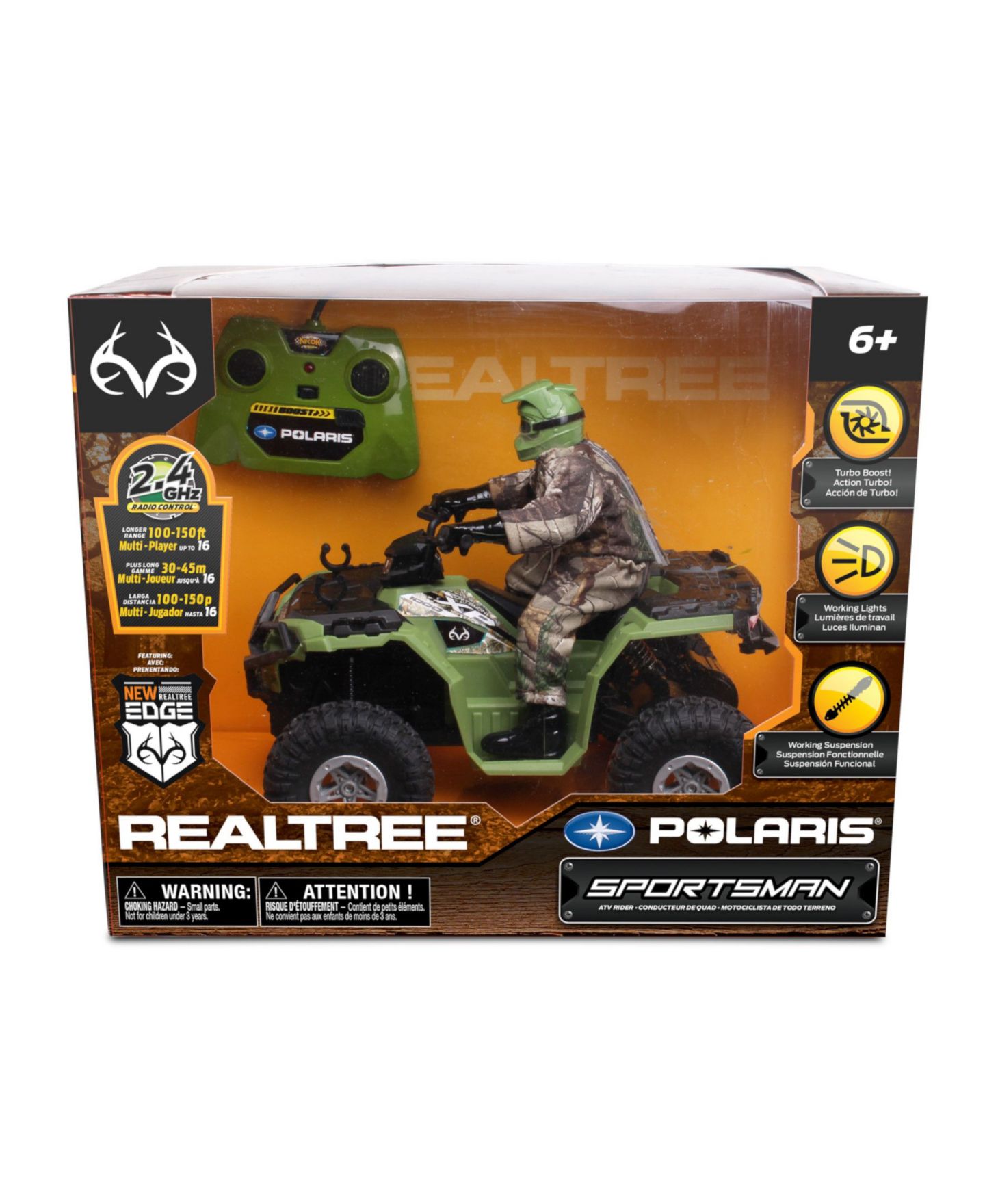 Детская игрушка NKOK 1/8 Scale Realtree Polaris Sportsman XP 1000 Turbo-Boost RC ATV — фото 2