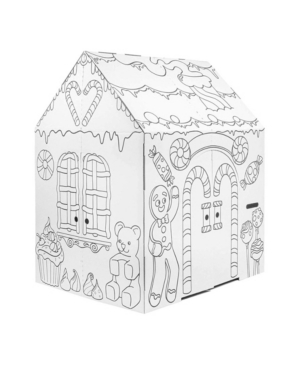 Easy Playhouse Gingerbread Cardboard Playhouse