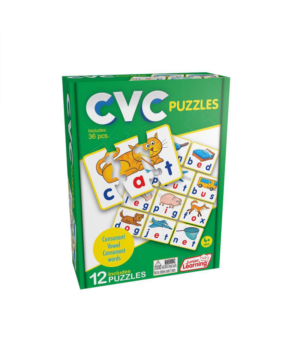 Masterpieces Puzzles Junior Learning Cvc Word Builder Learning Educational Puzzles In Multi