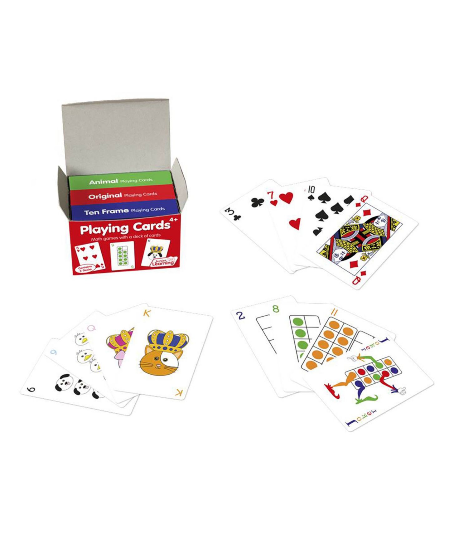 Обучающие карточки MasterPieces Puzzles Junior Learning Math, 3 колоды, от 4 лет — фото 1
