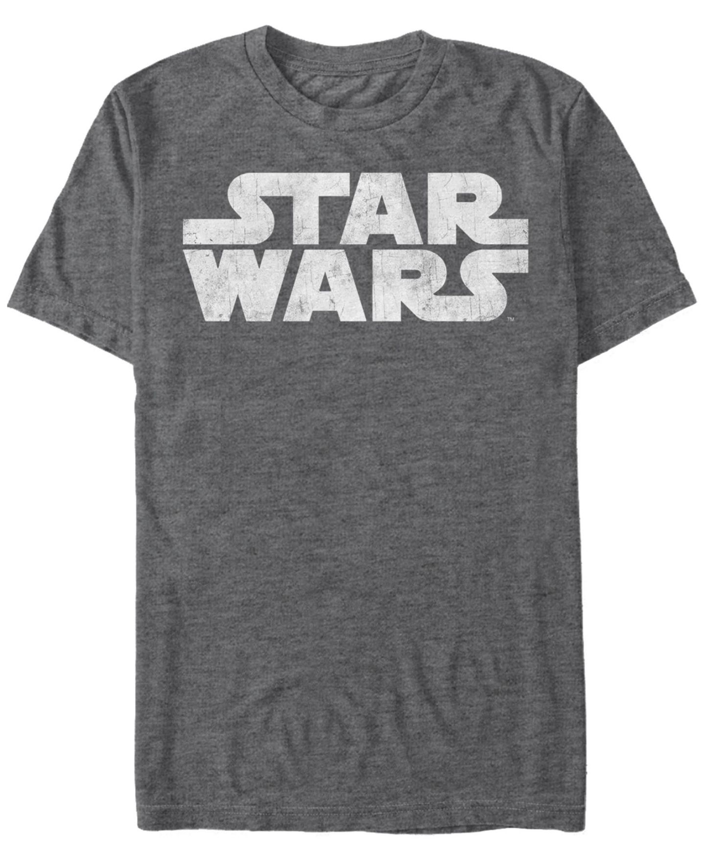 Мужская футболка Fifth Sun Star Wars Simple Vintage-Like Logo Short Sleeve, цвет: Тёмный серый — фото 1