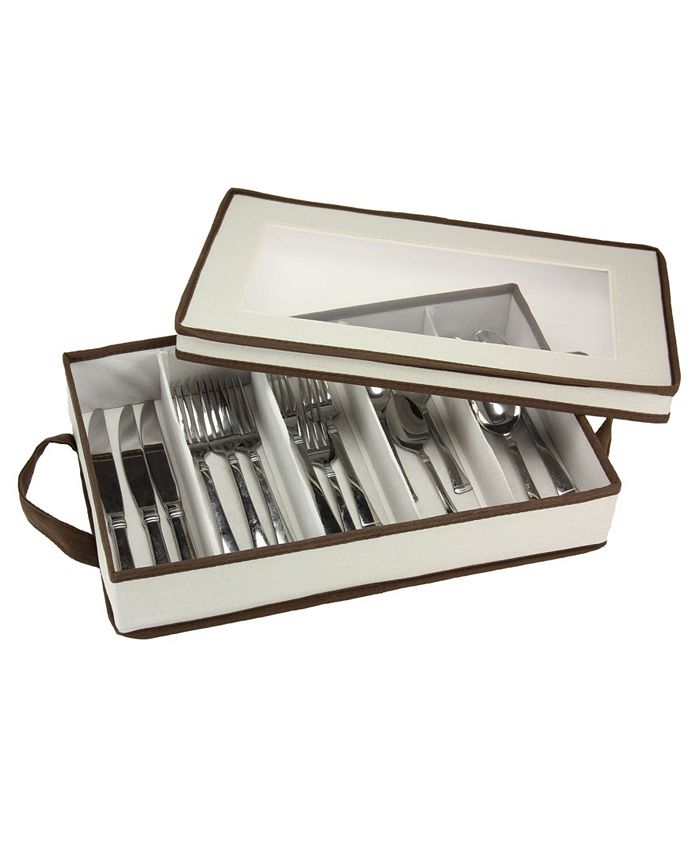 Household Essentials Windowed flatware Storage Box Macy's