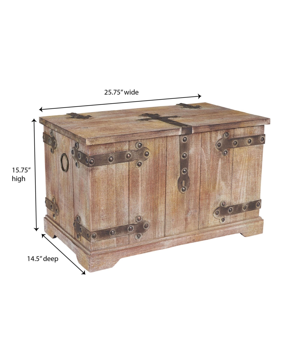 Household Essentials Hinge Trunk Large In Multi Color