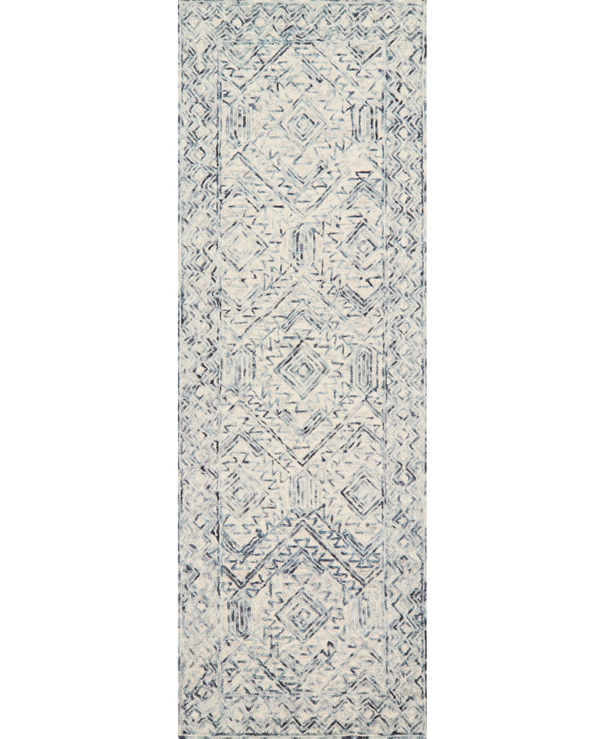 Loloi Ii Ean Ea-03 Bluestone 2'6in x 13' Runner Rug - Bluestone