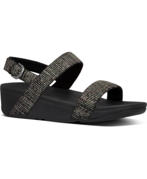 FitFlop Women's Lottie Glitter Back-Strap Wedge Sandal Women's Shoes