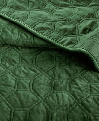 Harper Quilted Velvet 3-Pc. Quilt Set, King/California King