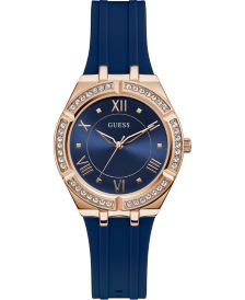 Women's Blue Silicone Strap Watch 36mm