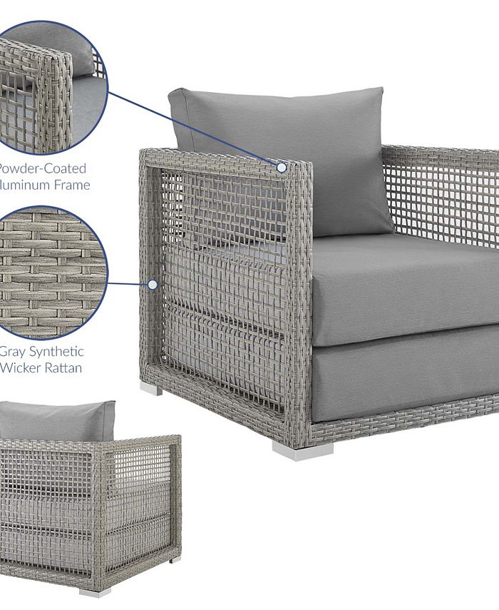 Modway Aura Rattan Outdoor Patio Armchair Macy's