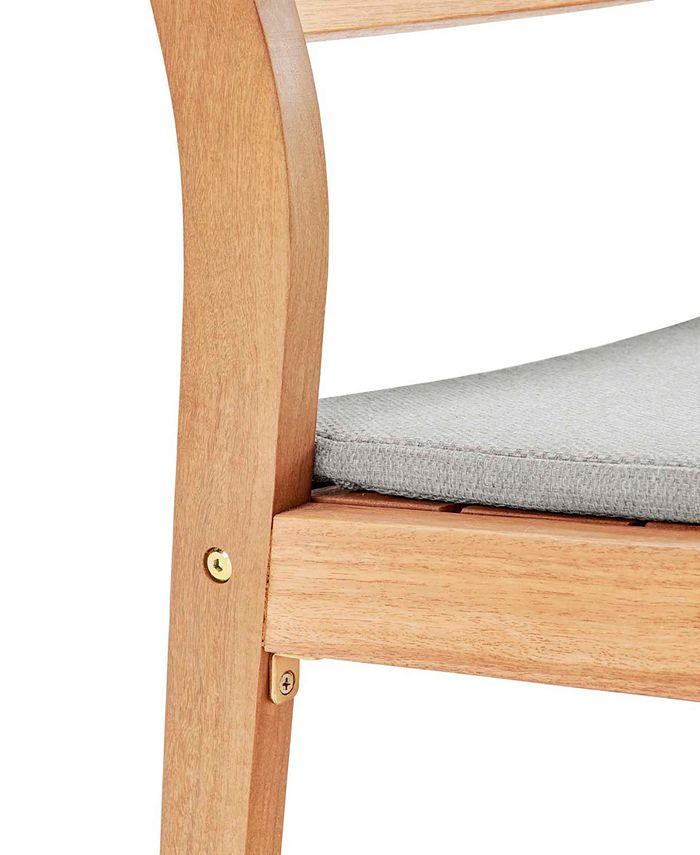 Modway Viewscape Outdoor Patio Ash Wood Jack and Jill Chair Set Macy's