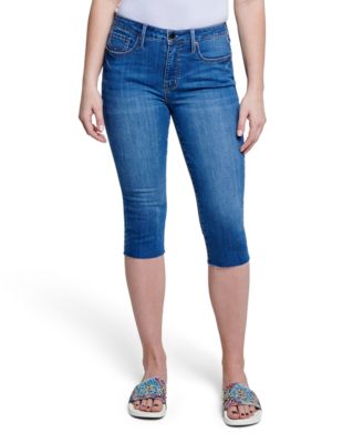 SEVEN7 Women's High Rise Skinny Fit Capri Breezy Cropped Jeans