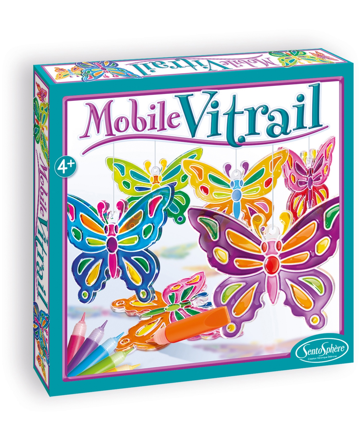 Mobile Vitrail - Crystal Butterflies