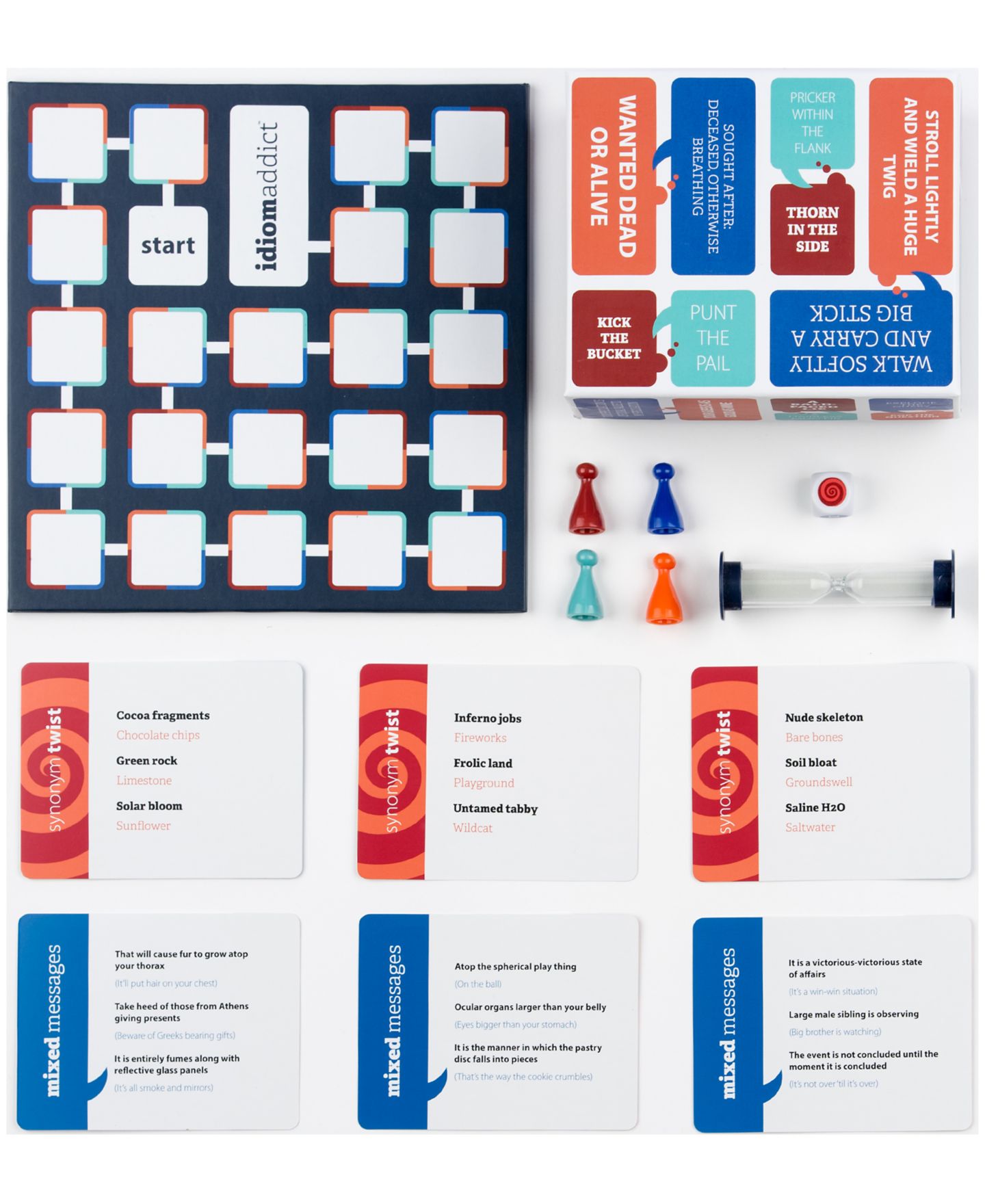 Детская настольная игра The Good Game Company Idiom Addict Word Guessing Board Game, Ages 10+ — фото 4
