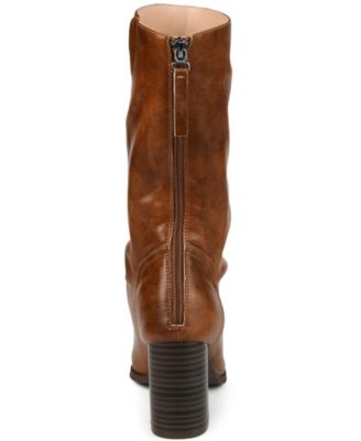 Women's Sequoia Rouched Block Heel Mid Shaft Boots