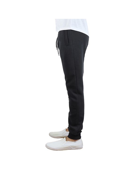 galaxy by harvic men's slim fit fleece jogger pants