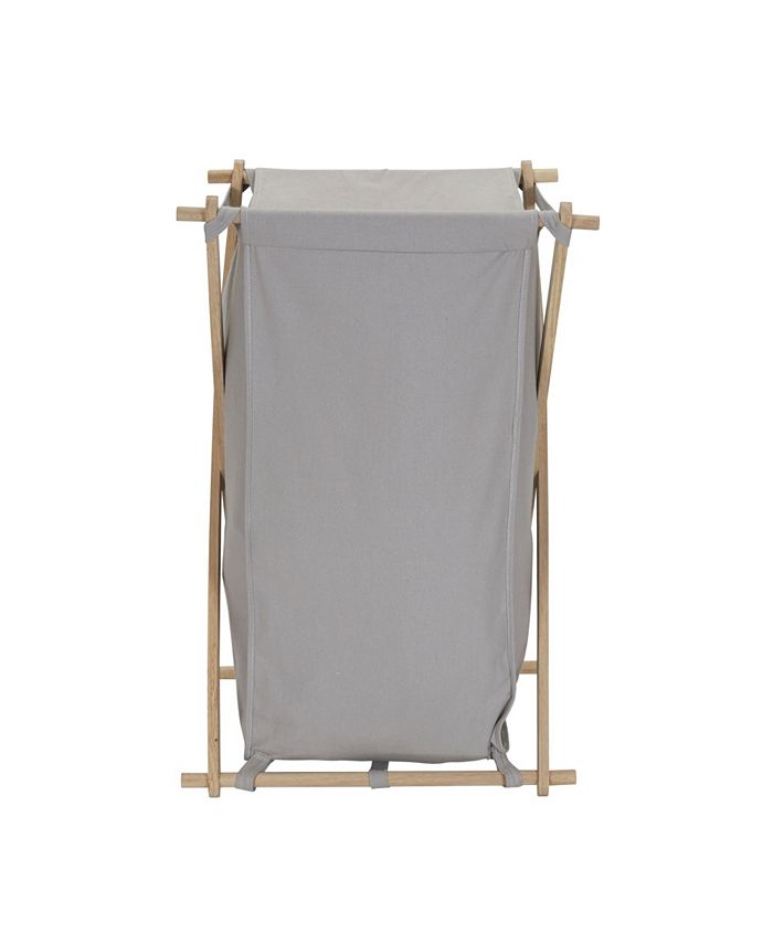 Household Essentials Wood X Frame Hamper Macy's