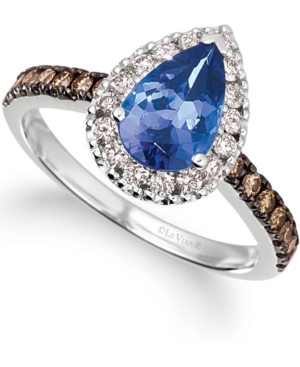 image of Le Vian Blueberry Tanzanite (1-1/6 ct. t.w.) & Diamond (1/2 ct. t.w.) in 14k White Gold