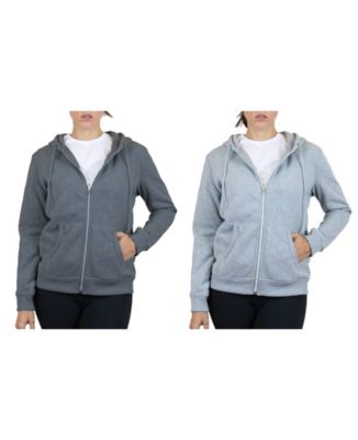 Galaxy By Harvic - Women's Fleece-Lined Zip Hoodie 2 Pack