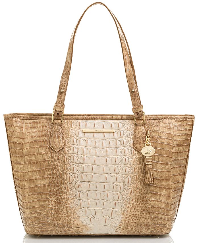 Brahmin Medium Asher Praline Ombre Melbourne Embossed Leather Tote - Macy's