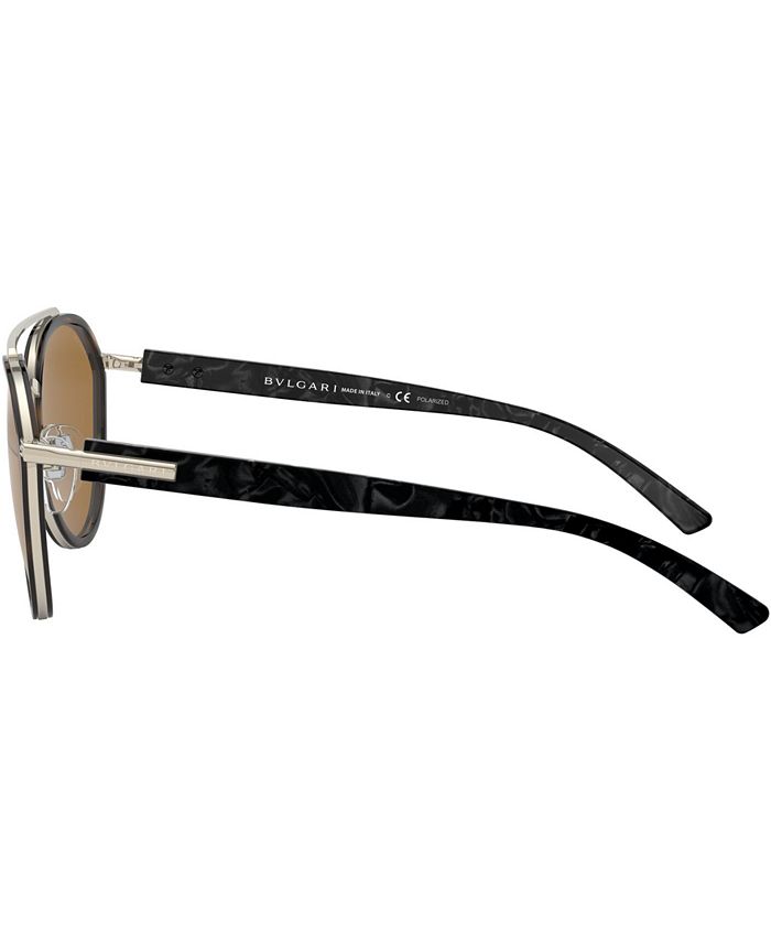BVLGARI Polarized Sunglasses, 0BV5051 - Macy's