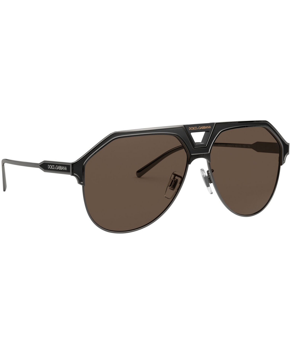Shop Dolce & Gabbana Sunglasses, 0dg2257 In Gold,black Matte,grey