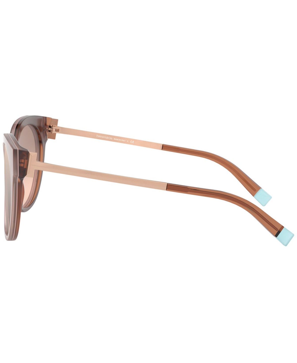 Shop Tiffany & Co Sunglasses, Tf4168 54 In Havana,blue,brown Gradient