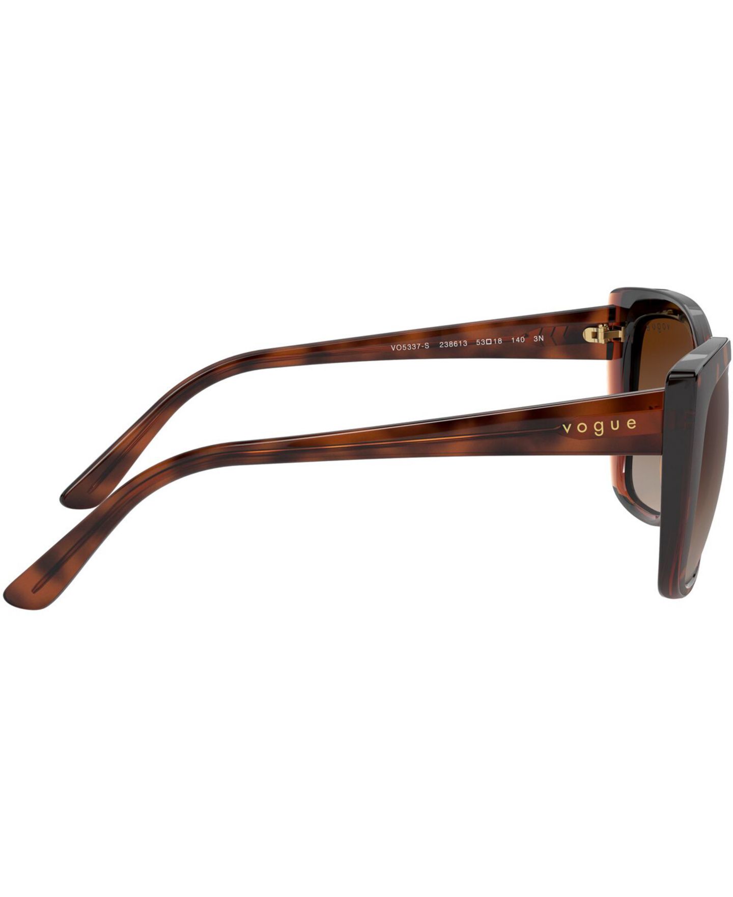 Женские солнцезащитные очки Vogue Eyewear Sunglasses, VO5337S53-Y, цвет: Чёрный / Серый градиентный — фото 9
