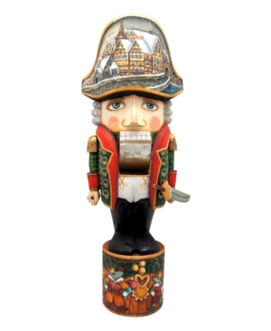 G.debrekht Woodcarved Hand Painted Nutcracker Masquerade Large Figurine In Multi