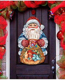 Gift Bag Santa Door Hanger Christmas Door Hanger