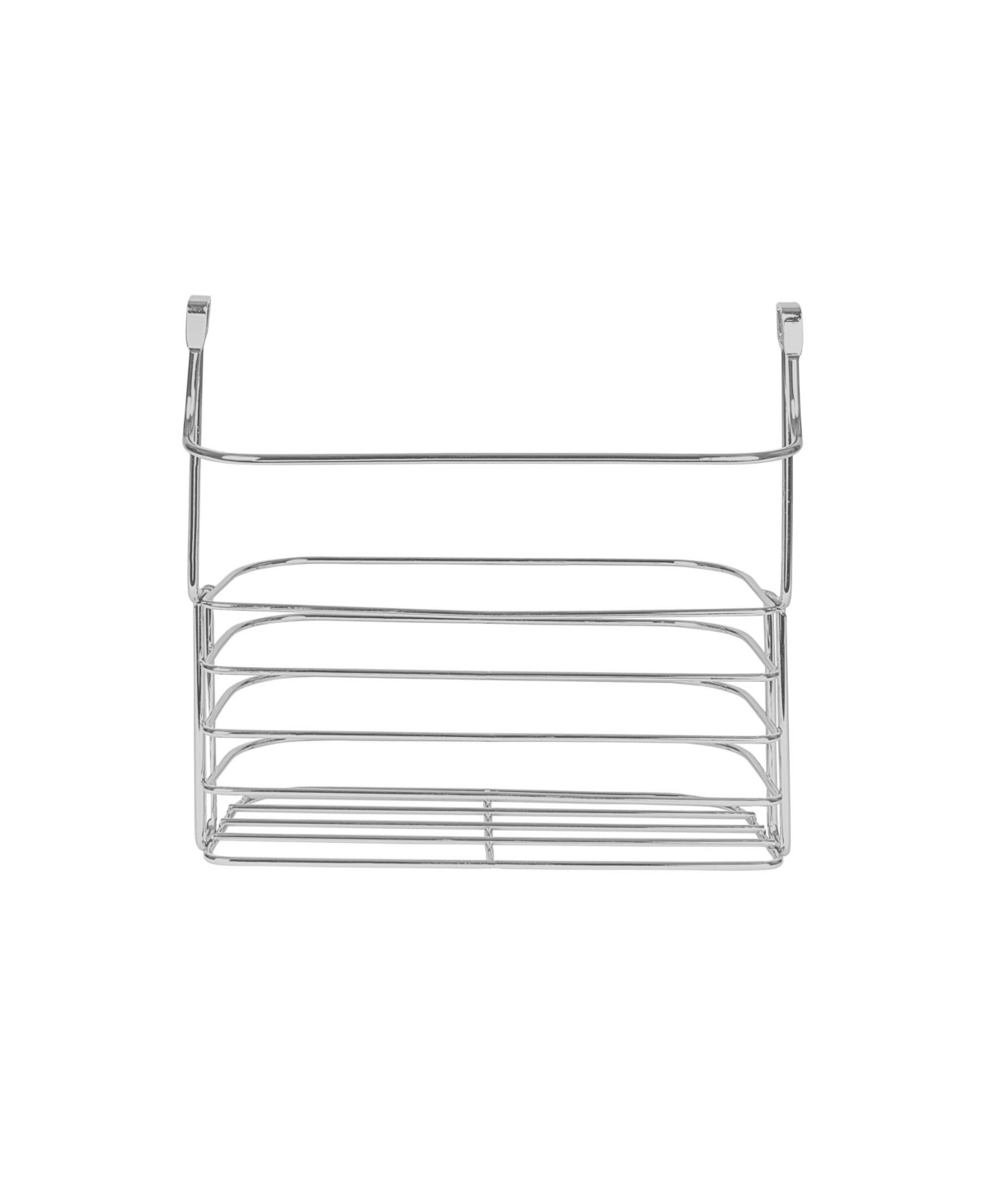 Spectrum Duo Over The Cabinet Towel Bar Basket, Medium In Chrome
