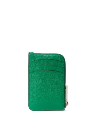margaux leather zip card holder