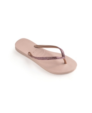 image of Havaianas Women-s Slim Glitter Flip Flops Women-s Shoes