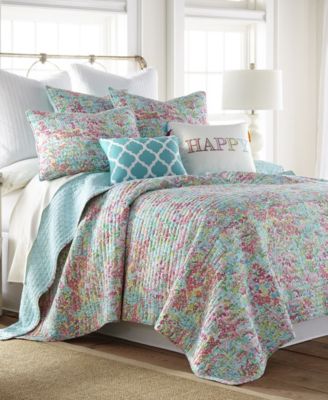 Karola Floral Reversible 3-Pc. Quilt Set, Full/Queen