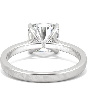 Charles & Colvard - Moissanite Cushion Engagement Ring (2-5/8 ct. t.w. DEW) in 14k White Gold