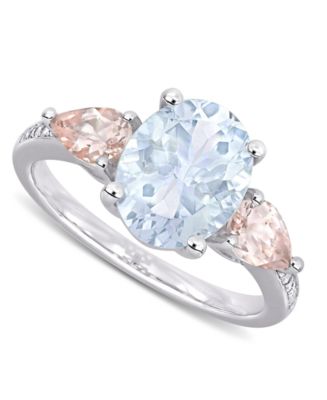 Morganite on sale aquamarine ring