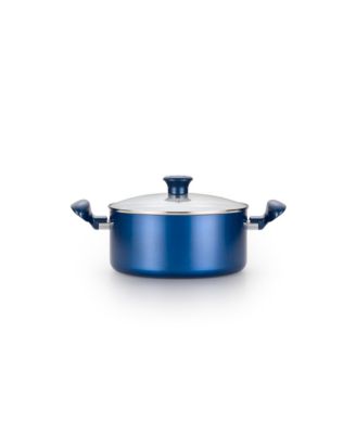 T-Fal Initiatives Ceramic 14-Pc. Cookware Set, Blue