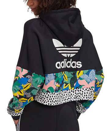 Adidas her studio online cropped hoodie