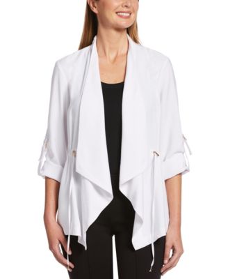 Rafaella Roll Tab Draped Jacket - Macy's