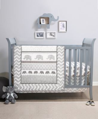 boho elephant crib bedding