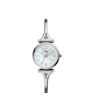 image of Fossil Carlie Mini Three-Hand Stainless Steel Watch 28mm