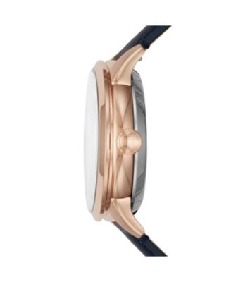 Townsman Automatic Navy Leather Watch 44mm