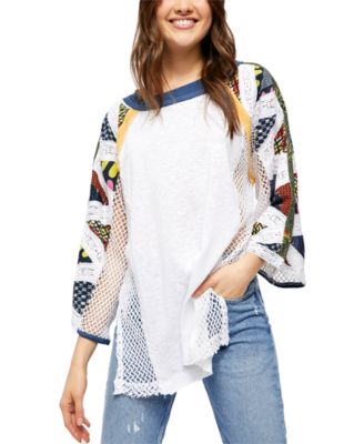 Free People - Serengeti Mixed-Media Top