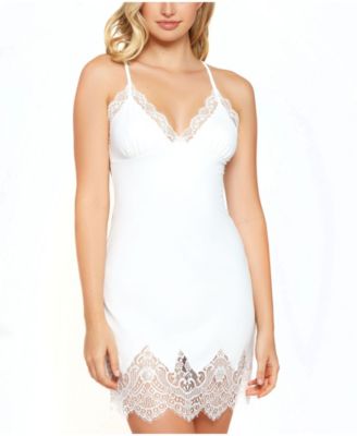 Ultra Soft Lace Trimmed Lingerie Chemise